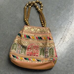 Embroidered Multicolor Women's Bag